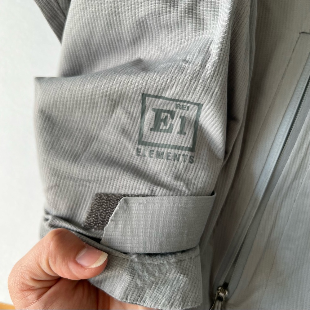 Rei Elements | 2 Toned Gray Shell Zipper Jacket - image 4